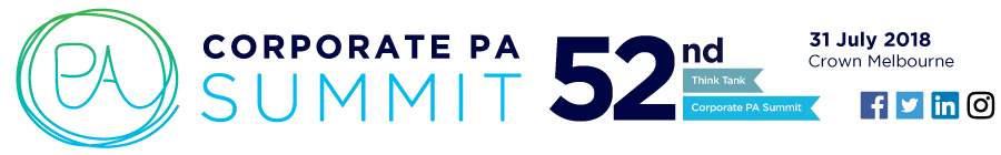 Melbourne Corporate PA Summit 2018 - Australia's biggest and best conference for Executive Assistants (EAs) and Personal Assistants (PAs)