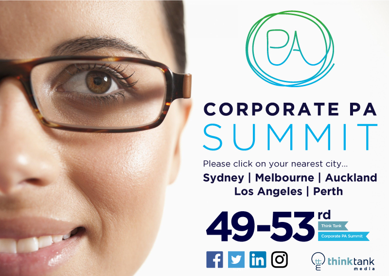 Corporate PA Summit, Australia's biggest and best event for Executive Assistants and Personal Assistants, EAs and PAs. Motivational, inspirational and highly professional, packed with celebrity and inspirational speakers!